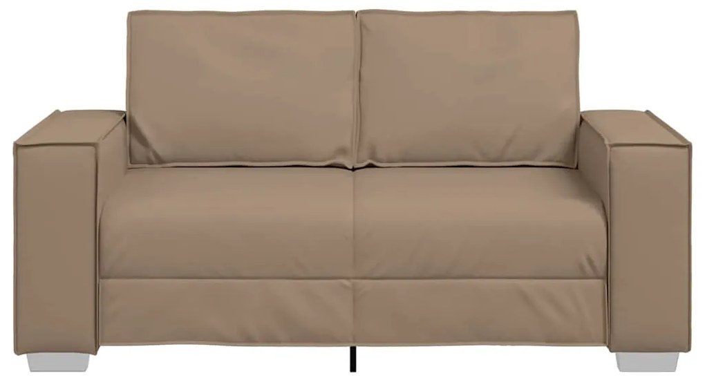 vidaXL Καναπές Loveseat Καφέ 120 εκ από Συνθετικό Δέρμα