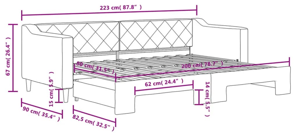 ΚΑΝΑΠΕΣ ΚΡΕΒΑΤΙ ΣΥΡΟΜΕΝΟΣ ΑΝΟΙΧΤΟ ΓΚΡΙ 80 X 200 ΕΚ. ΥΦΑΣΜΑΤΙΝΟΣ 3197421