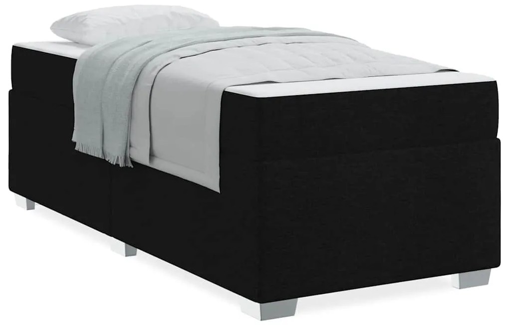 vidaXL Σκελετός Κρεβατιού Άλλο Μαύρο 90 x 190 cm ύφασμα