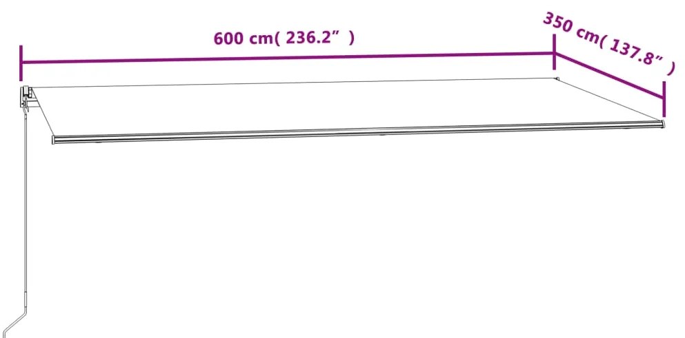 ΤΕΝΤΑ ΣΥΡΟΜΕΝΗ ΑΥΤΟΜΑΤΗ ΠΟΡΤΟΚΑΛΙ / ΚΑΦΕ 600 X 350 ΕΚ. 3069050