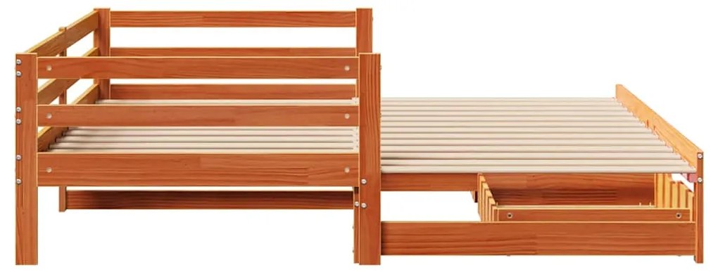 vidaXL Καναπές Κρεβάτι Συρόμενος Χωρίς Στρώμα 80x200 εκ. &amp; Συρτάρια