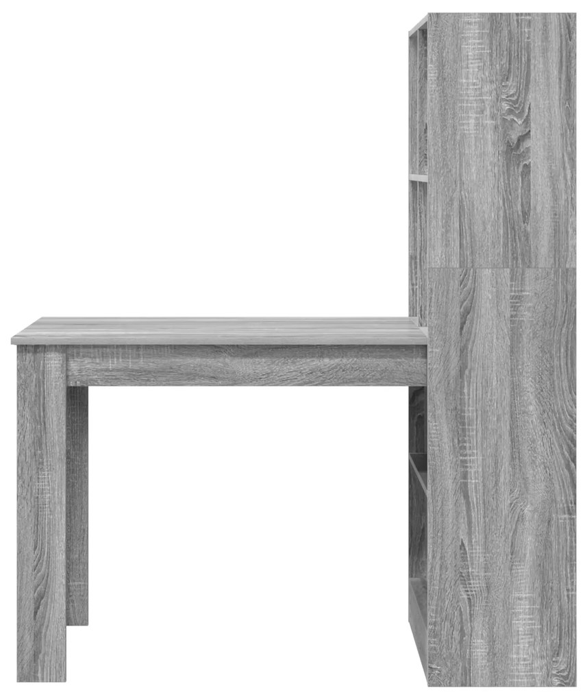 vidaXL Γραφείο Γκρίζο Σονομα 122 x 67 x 145 εκ. Επεξεργασμένο ξύλο