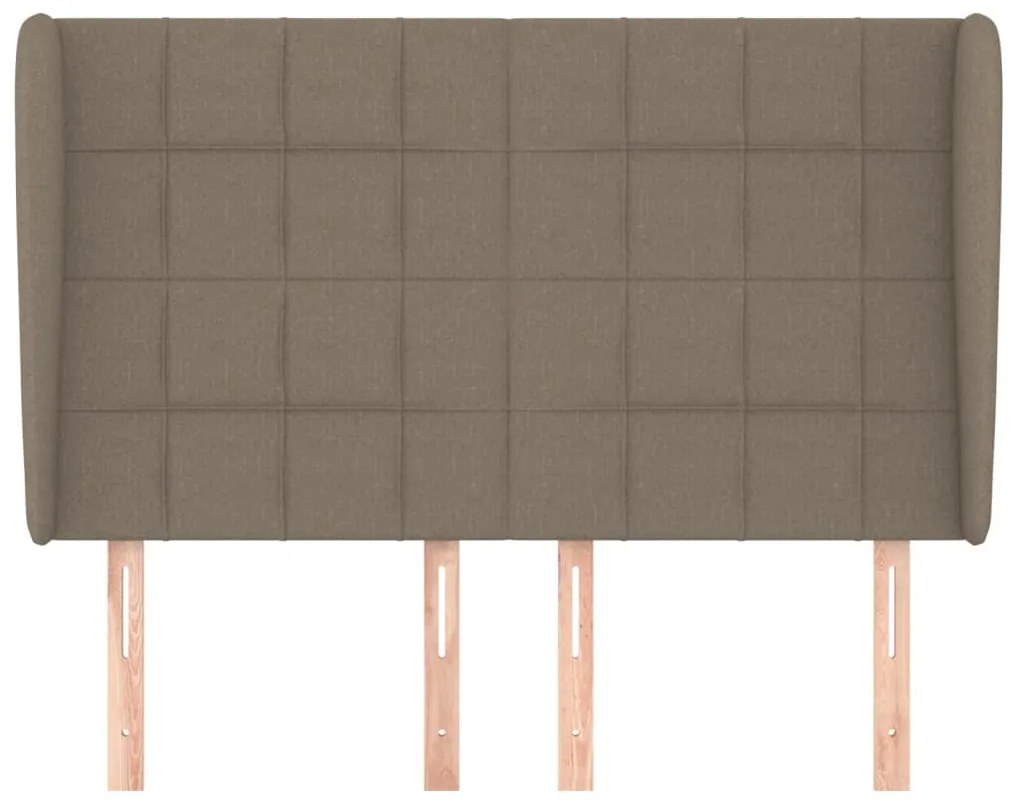 vidaXL Κεφαλάρι με Πτερύγια Taupe 147x23x118/128 εκ. Υφασμάτινο