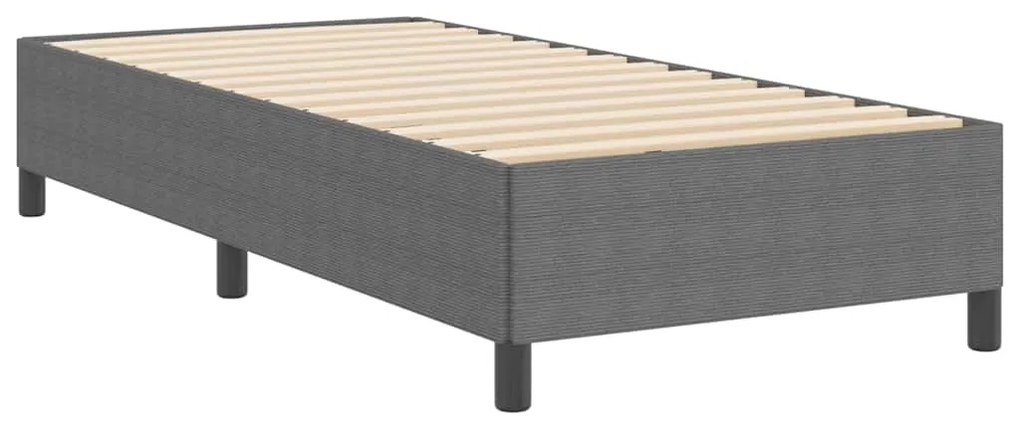 vidaXL Σκελετός Κρεβατιού Ανοιχτό γκρι 90 x 190 cm Βελούδο