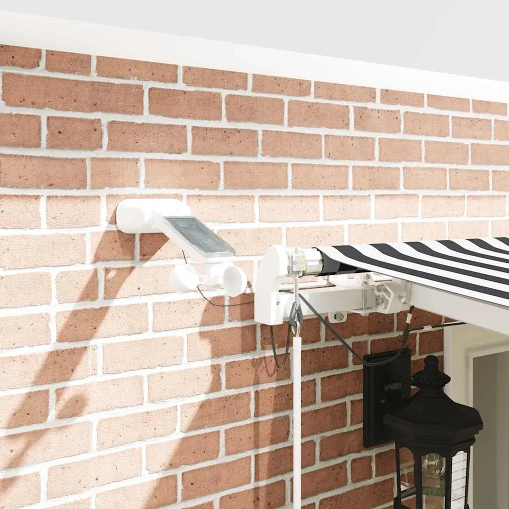 vidaXL Τέντα Πτυσσόμενη Αυτόματη με LED Ανθρακί / Λευκή 600x300 εκ.