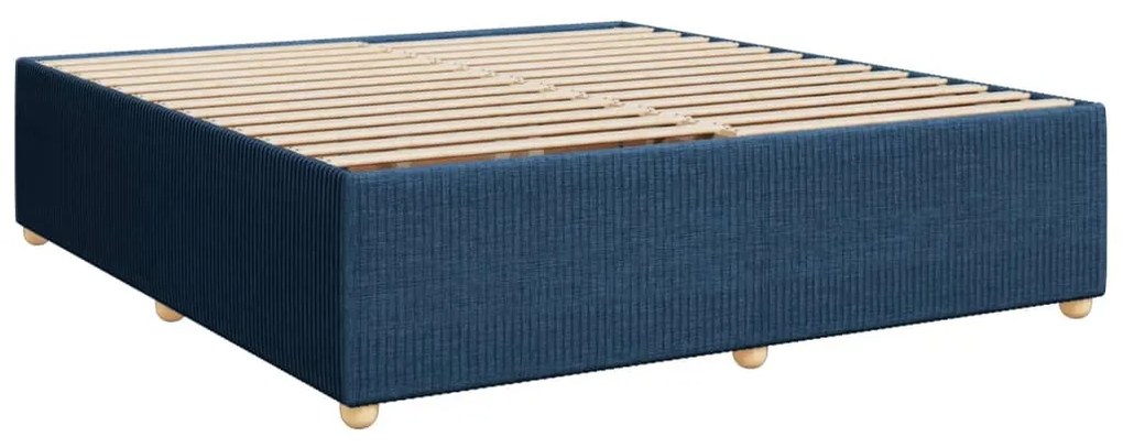 ΚΡΕΒΑΤΙ BOXSPRING ΜΕ ΣΤΡΩΜΑ ΜΠΛΕ 180X200 ΕΚ. ΥΦΑΣΜΑΤΙΝΟ 3287548