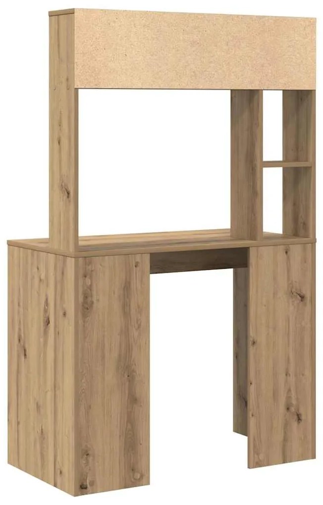 vidaXL Γραφείο artisan δρυς 91 x 50 x 149 εκ Επεξεργασμένο ξύλο