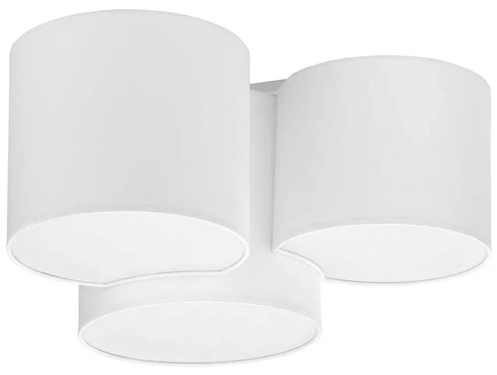 Φωτιστικό Οροφής - Πλαφονιέρα Mona 3441 3xΕ27 15W 54x30cm White TK Lighting