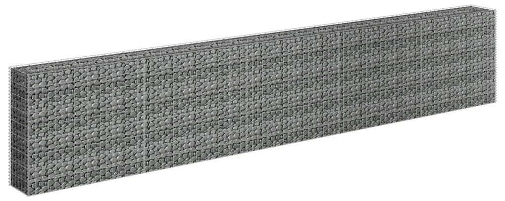 vidaXL Συρματοκιβώτιο-Γλάστρα Υπερυψωμένη 450x30x90 εκ. Γαλβ. Χάλυβας