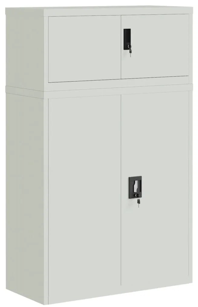 vidaXL Αρχειοθήκη Αν. Γκρι 90 x 40 x 145 εκ. Ατσάλινη