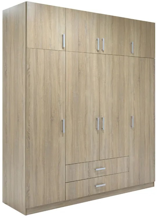 Ντουλάπα Smooth τετράφυλλη-Φυσικό 202.00x60.00x233.00 16717869