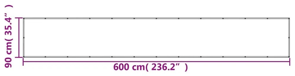 ΔΙΑΧΩΡΙΣΤΙΚΟ ΒΕΡΑΝΤΑΣ ΑΝ. ΓΚΡΙ 90X600ΕΚ 100% ΠΟΛ. ΎΦΑΣΜΑ OXFORD 4000010