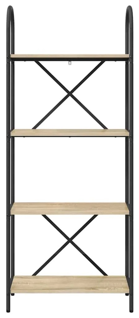 vidaXL Ράφι Βιβλίων Sonoma Δρυς 60 x 30 x 146 εκ Επεξεργασμένο ξύλο