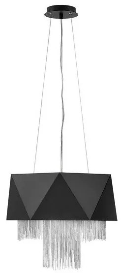 Κρεμαστό Φωτιστικό Οροφής 6xE27  Φ45cm  Zuma Elstead Lighting-HK-ZUMA6-SBS-Μαύρο-Ασημί HK-ZUMA6-SBS