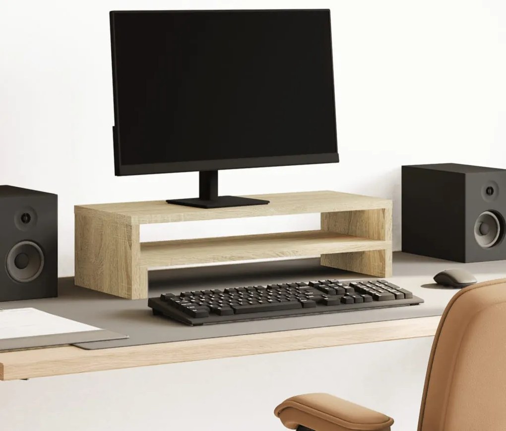 vidaXL Βάση Οθόνης Sonoma Δρυς 54x22x15 εκ. από Επεξεργασμένο Ξύλο