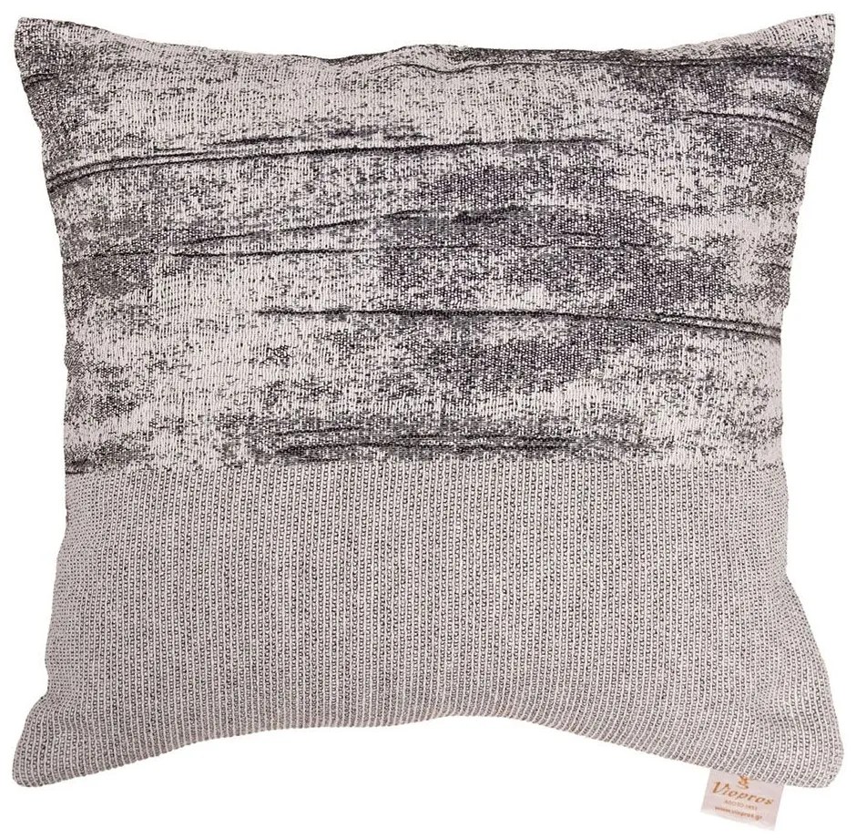 Μαξιλάρι Διακοσμητικό (Με Γέμιση) 3022 Grey Viopros 42X42 100% Cotton