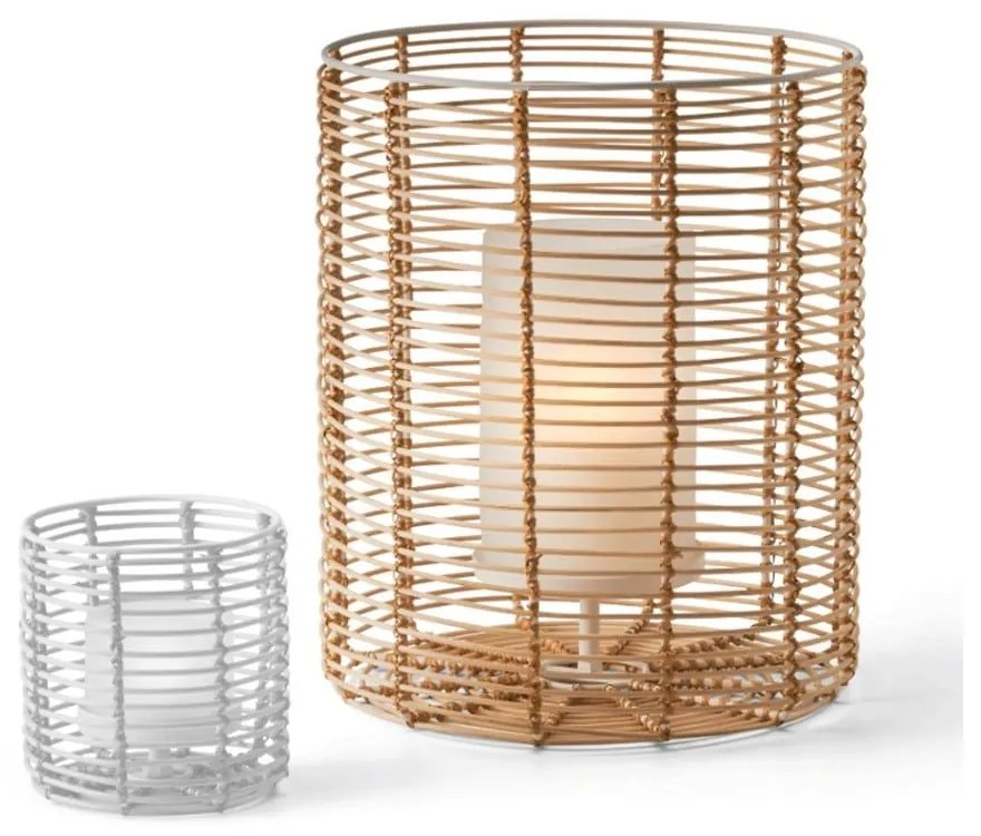 Φανάρι Cane L 225008 30,5x33cm Natural Philippi Bamboo