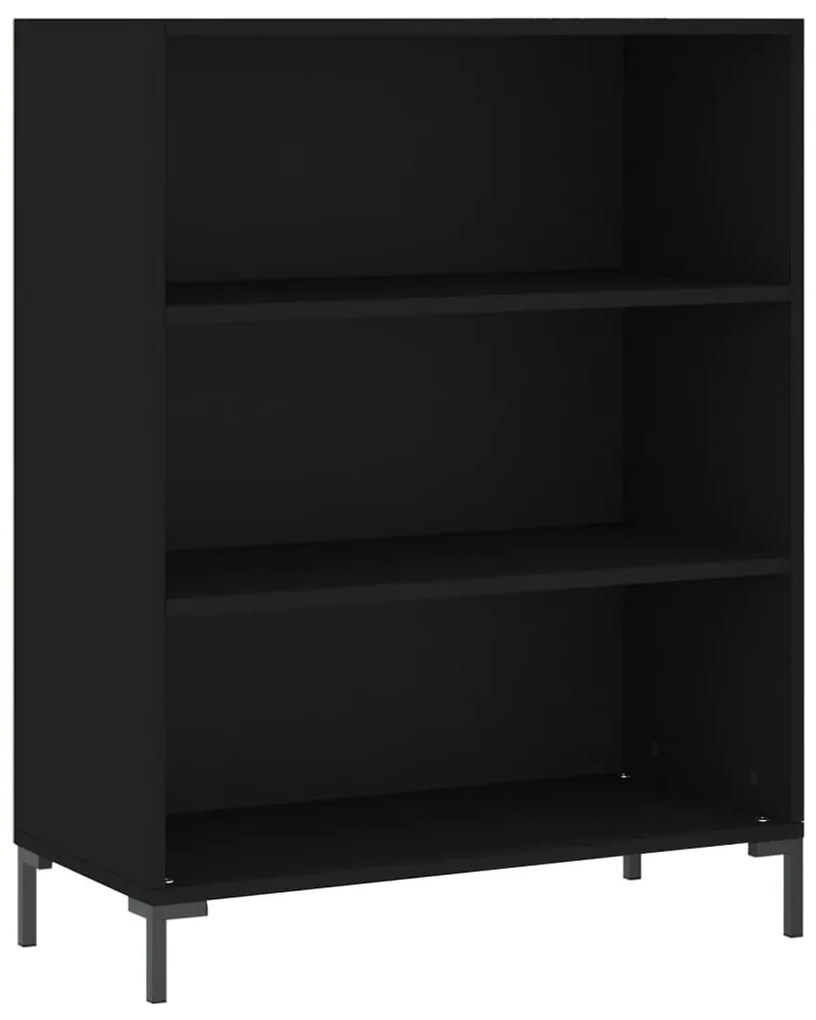 vidaXL Ντουλάπι Μαύρο 69,5x34x180 εκ. από Επεξεργασμένο Ξύλο