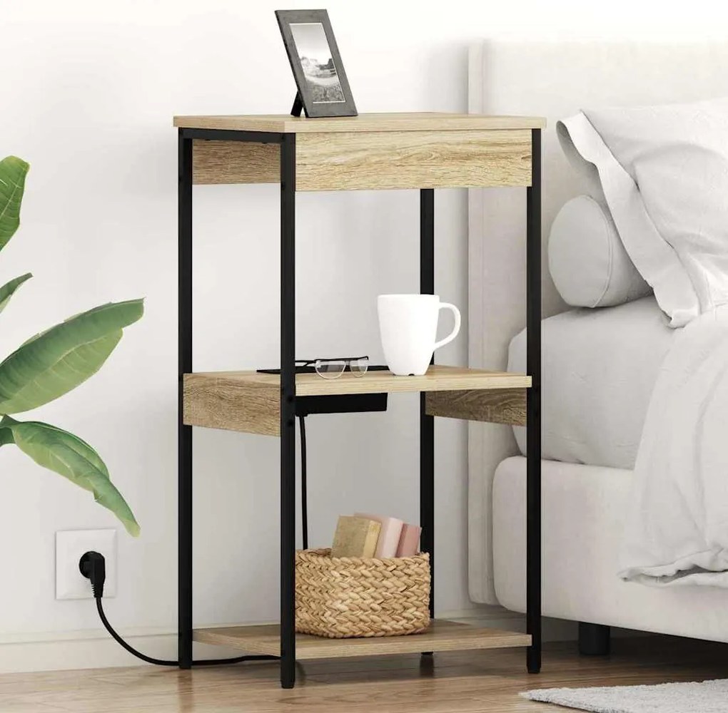 Κομοδίνο Δρύς Sonoma 41 x 31 x 76 εκ. Επεξεργασμένο ξύλο