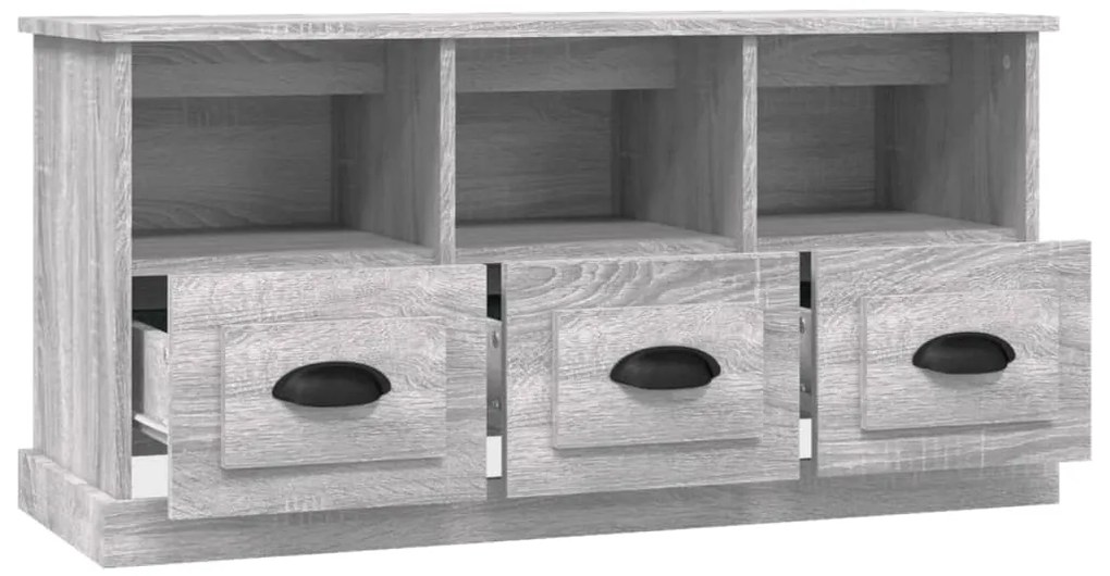 vidaXL Έπιπλο Τηλεόρασης Γκρι Sonoma 100x35x50 εκ. Επεξεργασμένο Ξύλο
