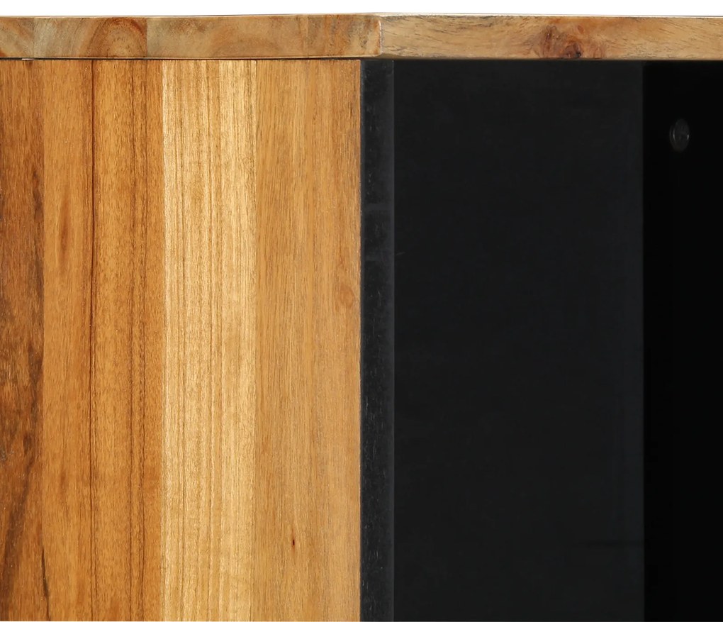 vidaXL Ντουλάπα Μπάνιου 38x33x160 εκ. Μασίφ Ξύλο Ακακίας