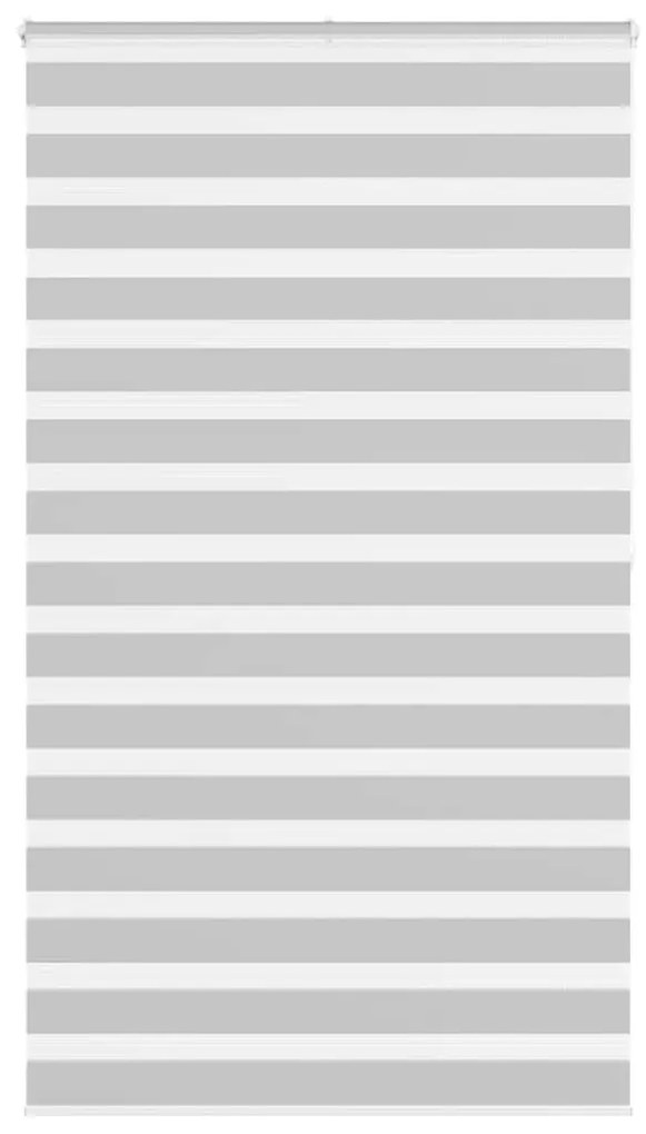 vidaXL Ζέβρα τυφλή Ανοιχτό Γκρι Πλάτος υφάσματος 130,9 εκ. Πολυεστέρας