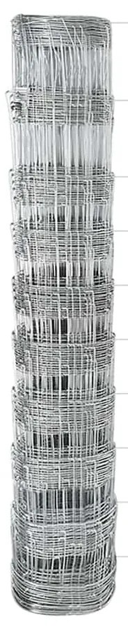 vidaXL Στύλος Περιφράξεων Γαλβανισμένο 50 x 1 m Ατσάλι