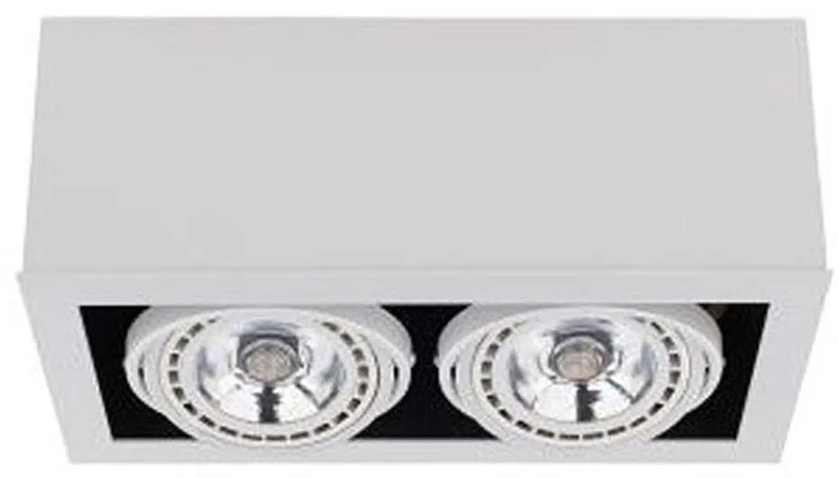Φωτιστικό Οροφής - Σποτ Box 9472 2xGU10 15W White Nowodvorski Μέταλλο,Ξύλο