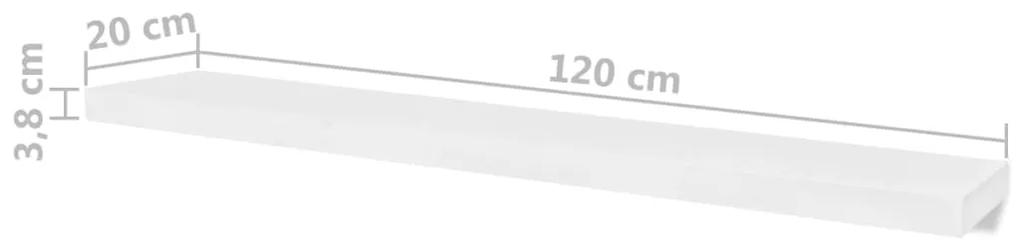 vidaXL Ράφια Τοίχου 4 τεμ. Λευκά 120 εκ.