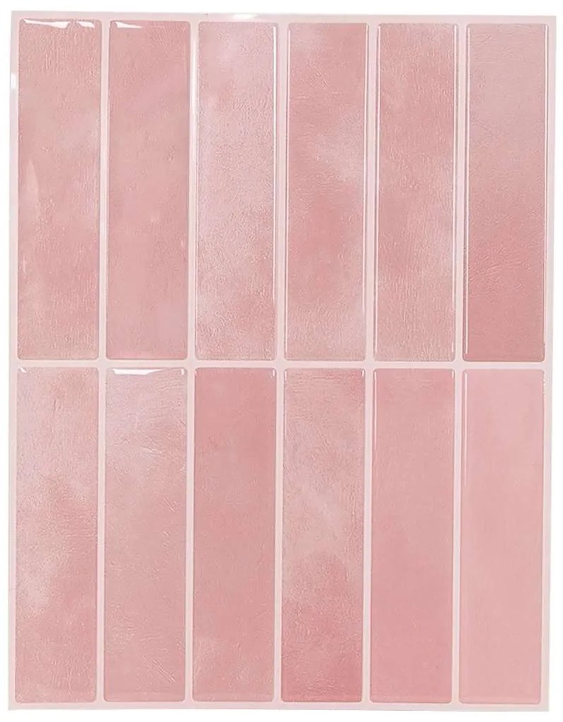 vidaXL Ορθογώνιο Πλακάκι 20 pcs Ροζ 29 x 22.9 εκ. Πολυουρεθάνη και PET