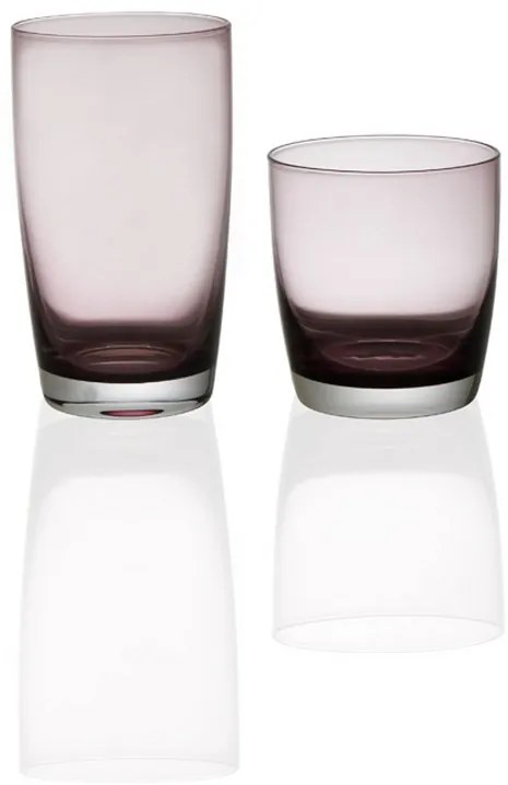 Σετ Ποτήρια Ουίσκι 6τμχ Γυάλινα Irid Purple 355ml CRYSPO TRIO 52.012.51