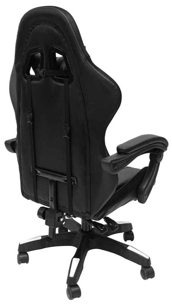 ΠΟΛΥΘΡΟΝΑ GAMING DARREN HM1203.04 ΜΑΥΡΟ-ΛΕΥΚΟ PVC &amp; NYLON 51x49x125Υεκ.