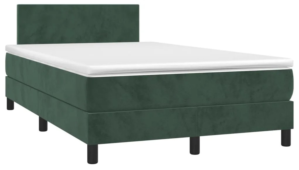 ΚΡΕΒΑΤΙ BOXSPRING ΜΕ ΣΤΡΩΜΑ ΣΚΟΥΡΟ ΠΡΑΣΙΝΟ 120X190ΕΚ. ΒΕΛΟΥΔΙΝΟ 3269828