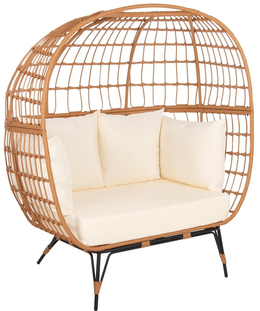 ΠΟΛΥΘΡΟΝΑ ΦΩΛΙΑ MIAMI 2 ΑΤΟΜΩΝ ΤΥΠΟΥ RATTAN 132.5x90x154Υεκ