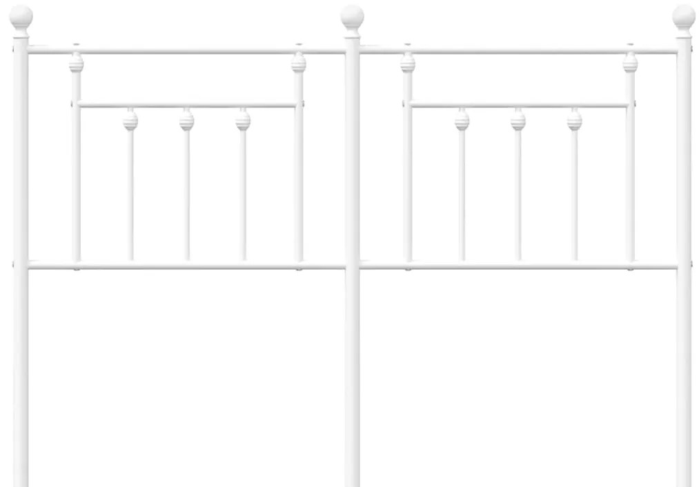 vidaXL Κεφαλάρι Λευκό 140 εκ. Μεταλλικό