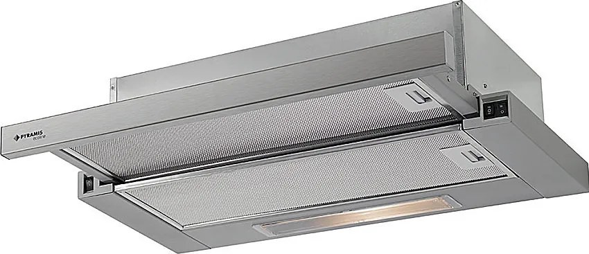 Pyramis Power Slim Απορροφητήρας Συρόμενος Inox (065032901)