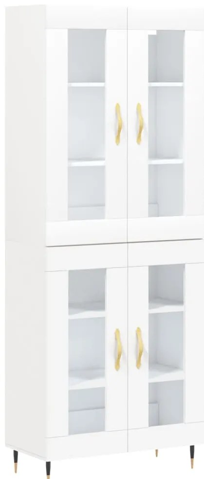 vidaXL Ντουλάπι Λευκό 69,5x34x180 εκ. από Επεξεργασμένο Ξύλο