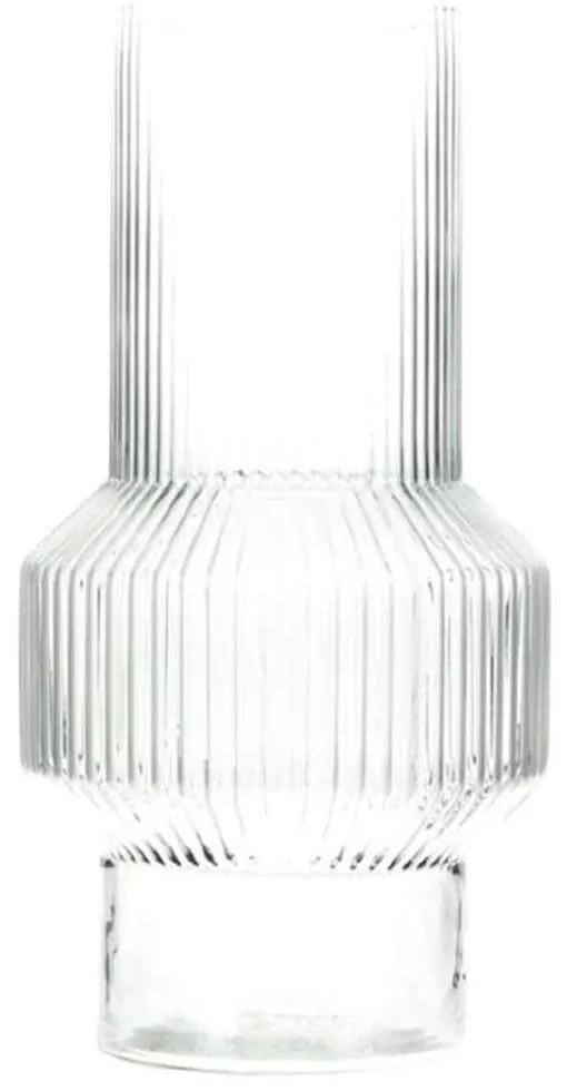 Βάζο Retro 012.862161000 18x34,50cm Γυάλινο Grey Glass