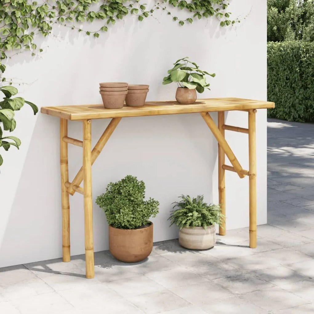 Τραπέζι Κονσόλα 115 x 39 x 75 εκ. από Μπαμπού - Καφέ