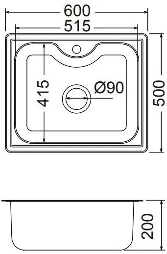 Νεροχύτης Fortinox Arena 22060-λείο