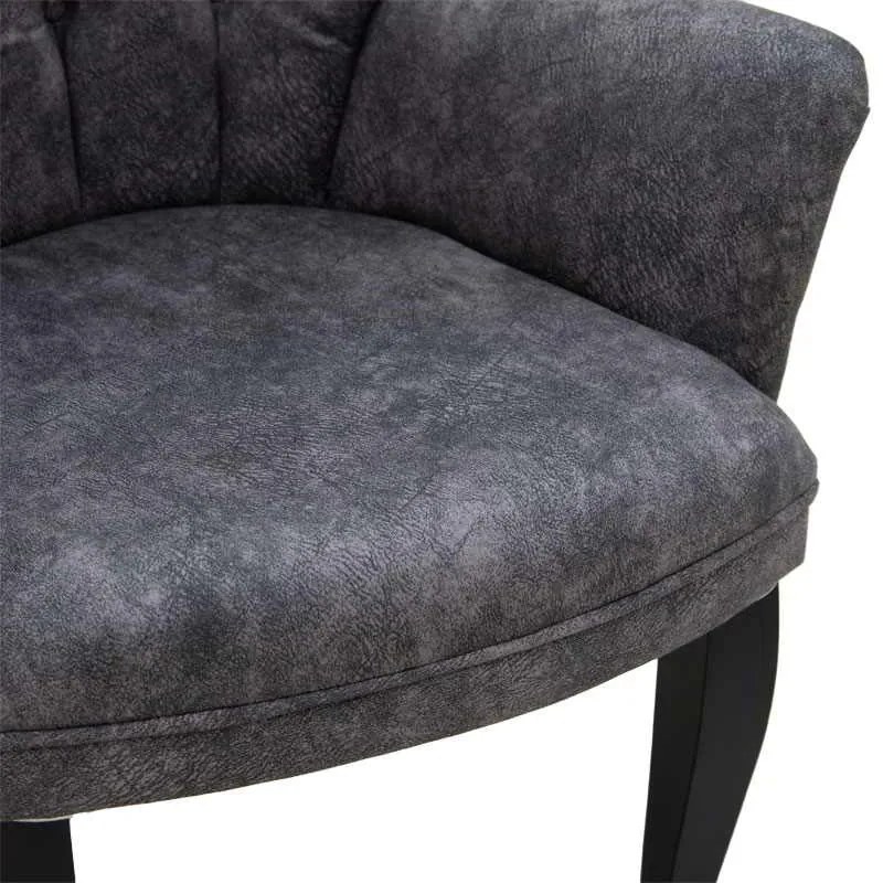 Πολυθρόνα Samara pakoworld ύφασμα γκρι antique 67x62x78εκ