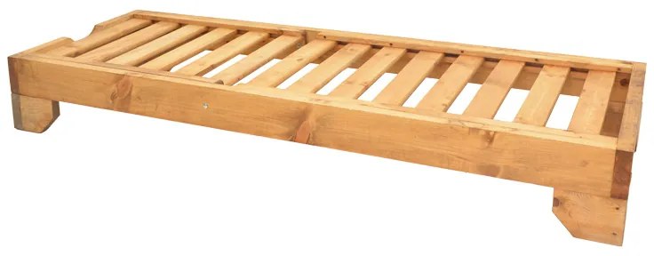 Ξαπλώστρα Zalka pakoworld L1 σε φυσική απόχρωση 66x197x28εκ - 363-000013