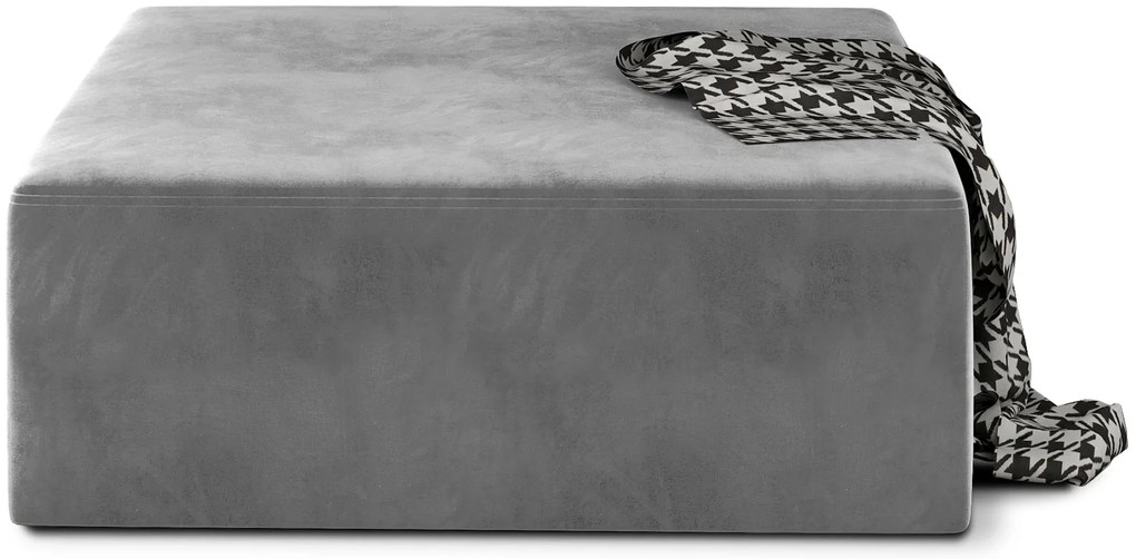 Πουφ Milek-Gkri Anoixto - 83.00Χ83.00Χ42.00cm