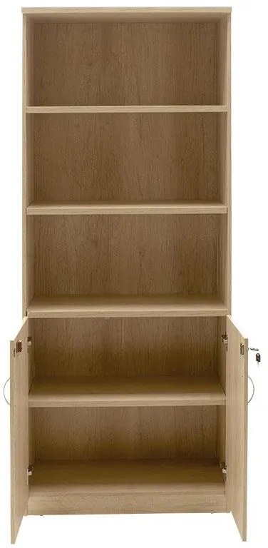 Βιβλιοθήκη γραφείου επαγγελματική Amazon χρώμα sonoma 80x40x200εκ 80x40x200 εκ.