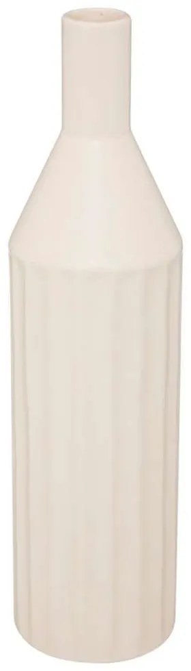 Βάζο Μπουκάλι 07.193728 8x30cm Κεραμικό White Ceramic