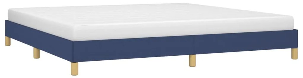 vidaXL Σκελετός Κρεβατιού Χωρίς Στρώμα Μπλε 200x200 εκ.Υφασμάτινο