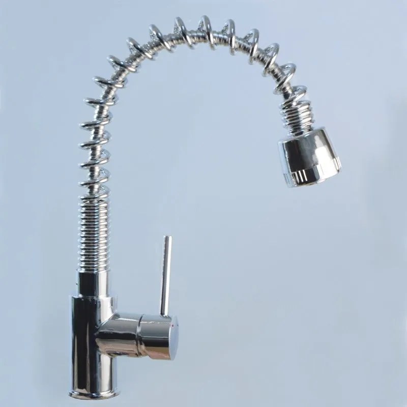 Minardi KH8640Q Curvy Μπαταρία Κουζίνας Πάγκου με Σπιράλ Ασημί