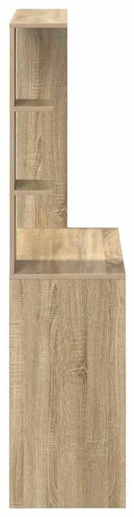 vidaXL Γραφείο Sonoma Δρυς 78.5 x 37 x 154.5 εκ Επεξεργασμένο ξύλο