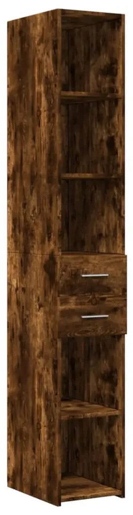 vidaXL Ντουλάπι Αποθήκευσης Στενό Δρυς 30x42,5x225 εκ. Επεξεργ. Ξύλο