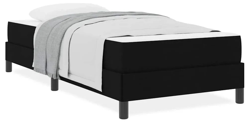 vidaXL Κρεβάτι με ελατήρια Άλλο Μαύρο 90 x 190 cm ύφασμα
